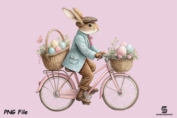 Download Vintage Easter Rabbit Bunny Png Clipart - Premium Bundle