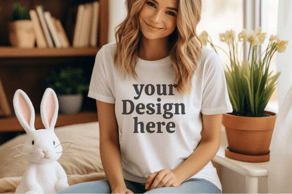 Download Easter Tshirt Mockup Bella Canvas Mockup - Tshirt Collection