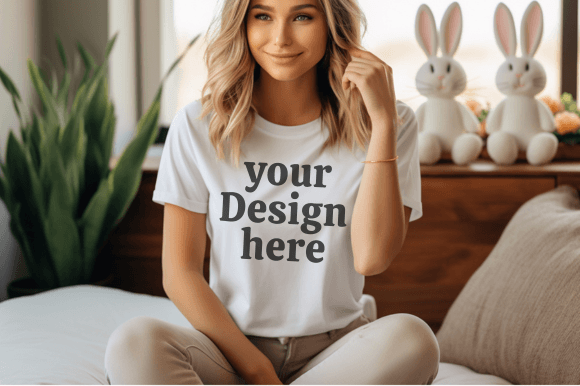 Download Easter Tshirt Mockup Bella Canvas Mockup - Tshirt Collection