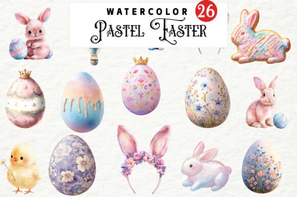 Download Pastel Easter Watercolor Clipart - Premium Resources
