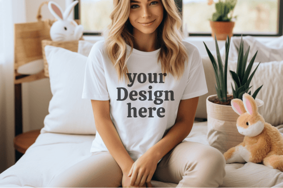 Download Easter Tshirt Mockup Bella Canvas Mockup - Tshirt Collection
